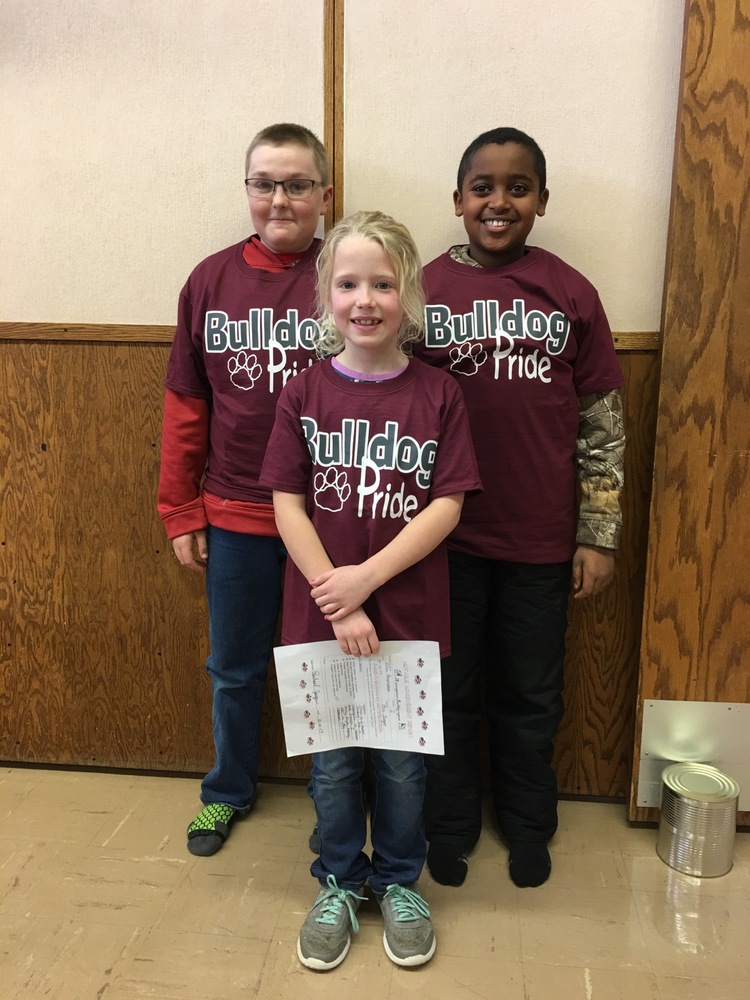 Rhame Elementary Notable Achievement Award Winners for 1st Semester