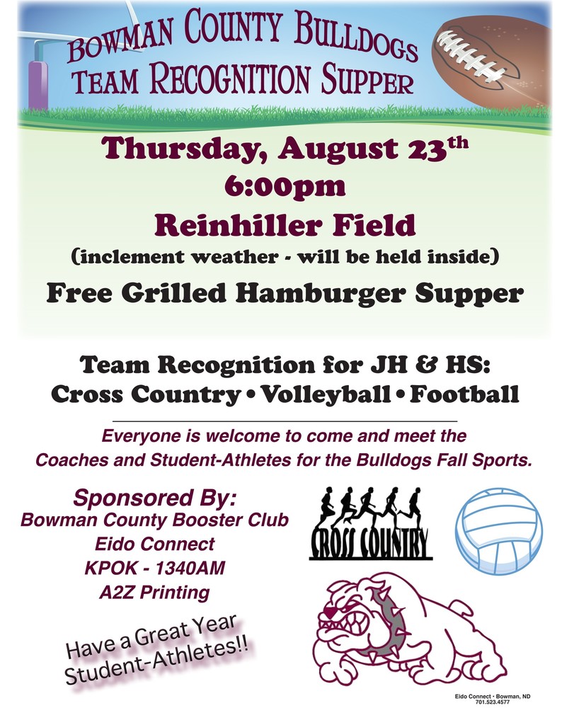 Bowman County Booster Club Meet and Greet